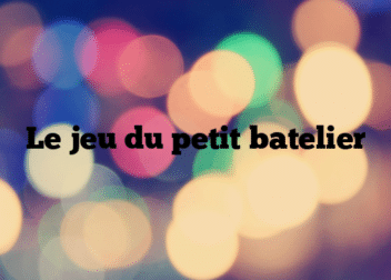 Le jeu du petit batelier